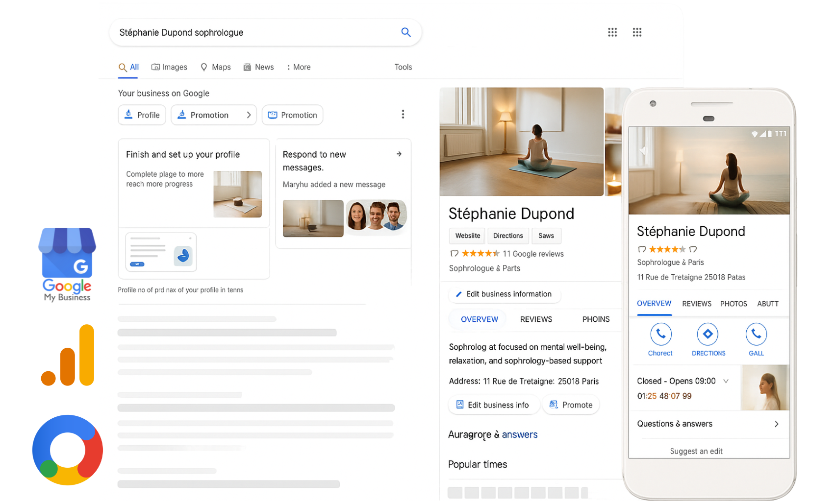 google my business pour thérapeutes